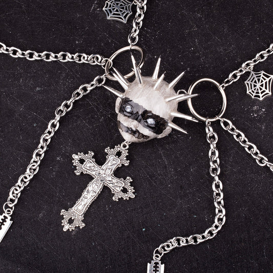 Gothic Punk Cross Necklace