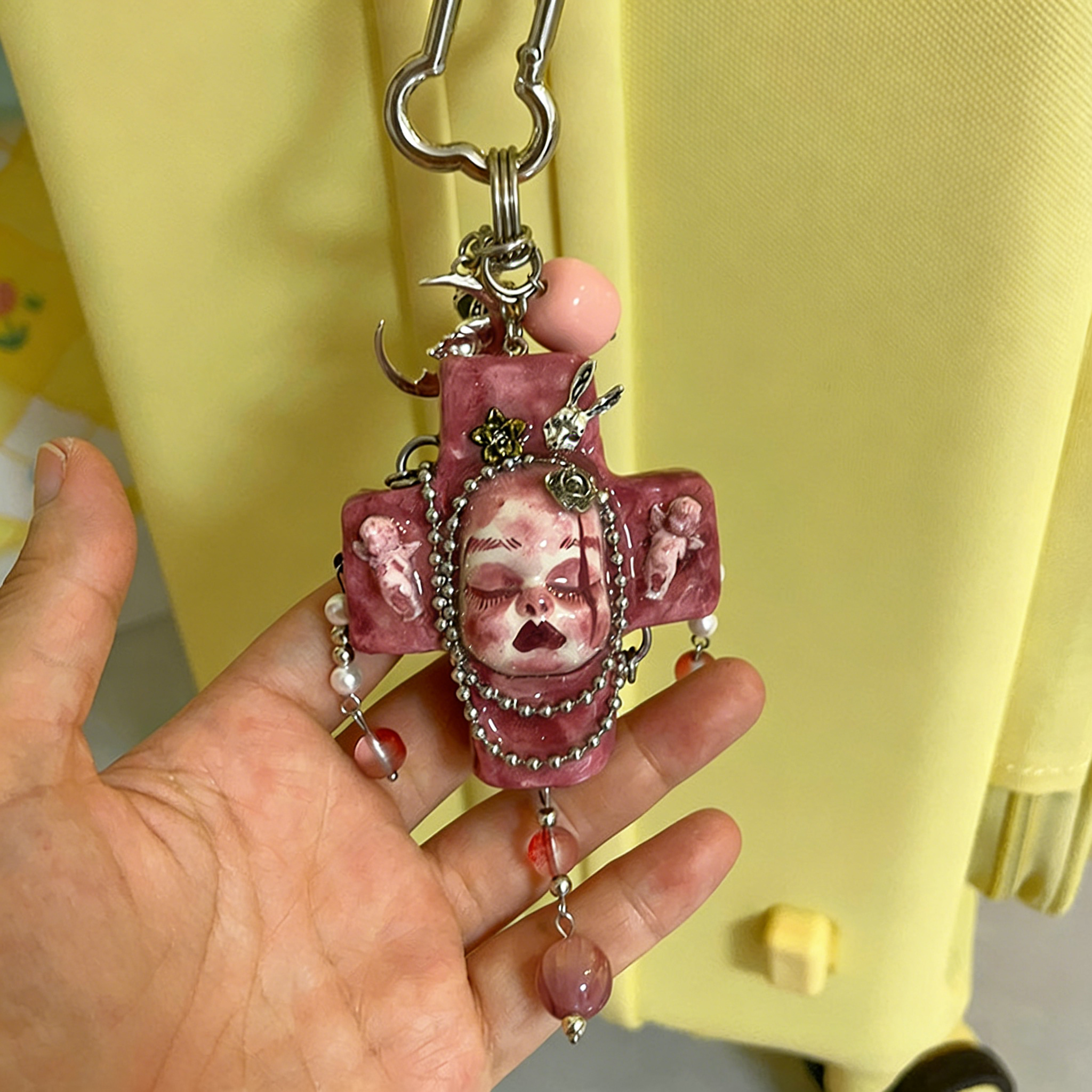 Gloomy Cross Baby Charm