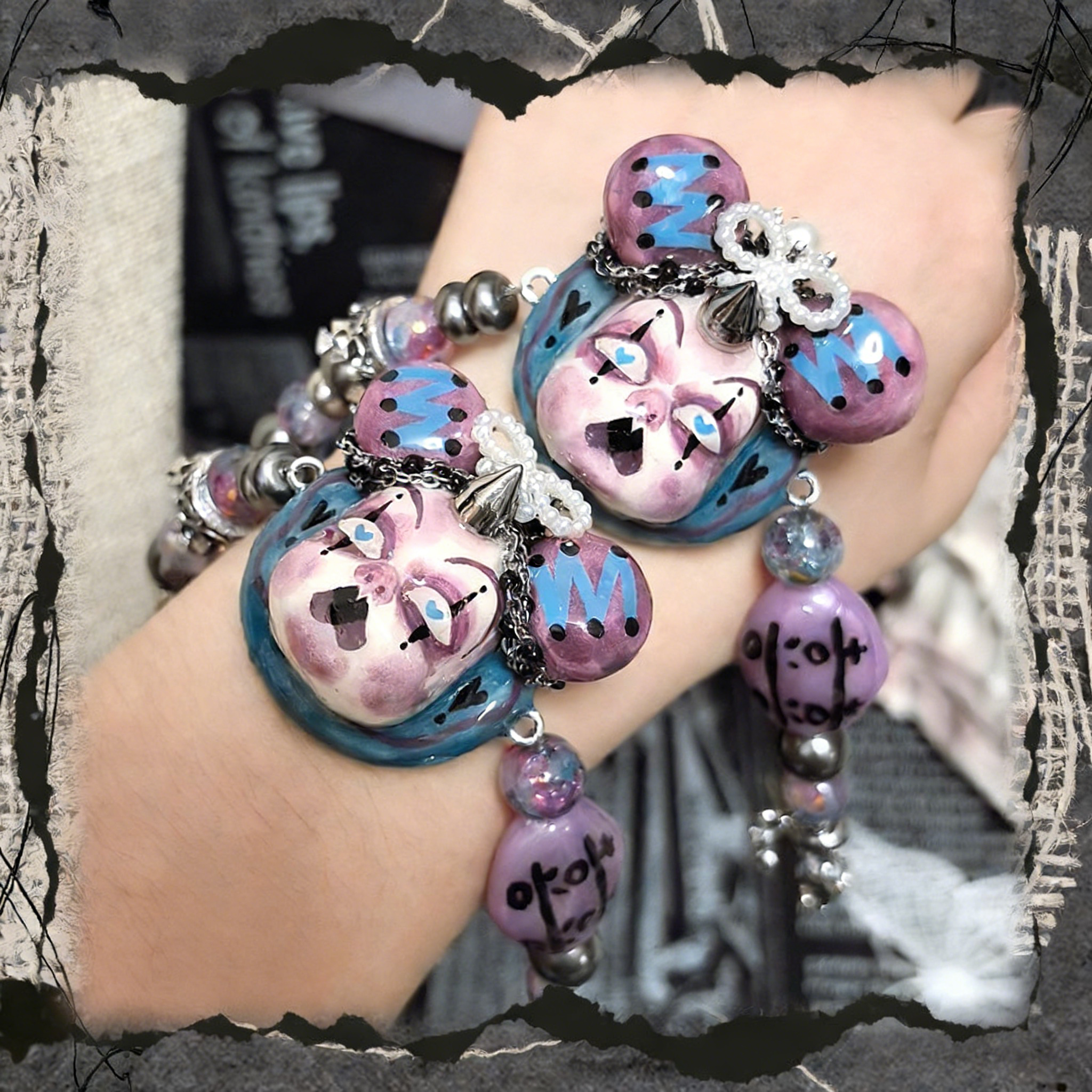 Purple Illusion Twin Buns Bracelet