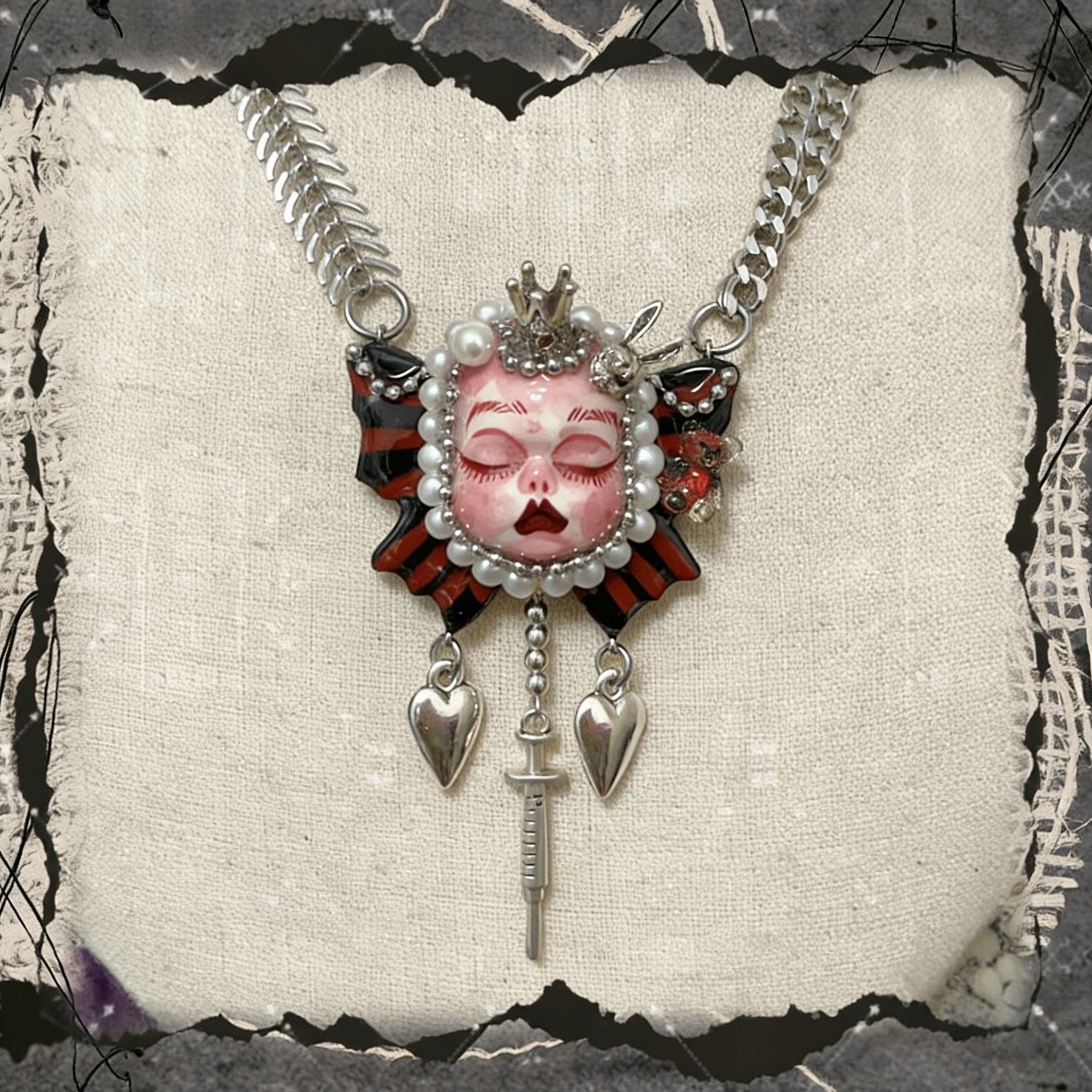 Handmade Dark Doll Necklace&Choker