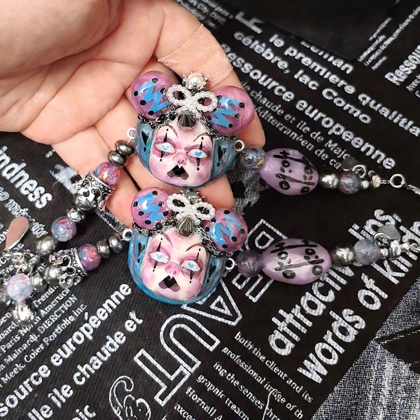 Purple Illusion Twin Buns Bracelet