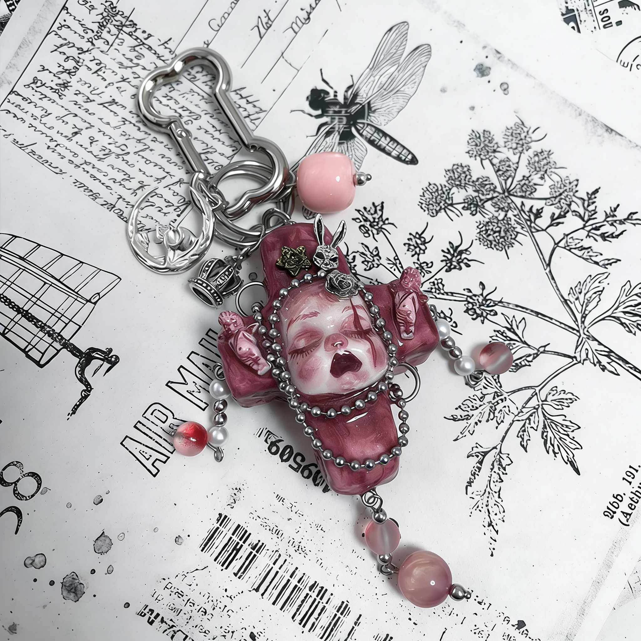 Gloomy Cross Baby Charm