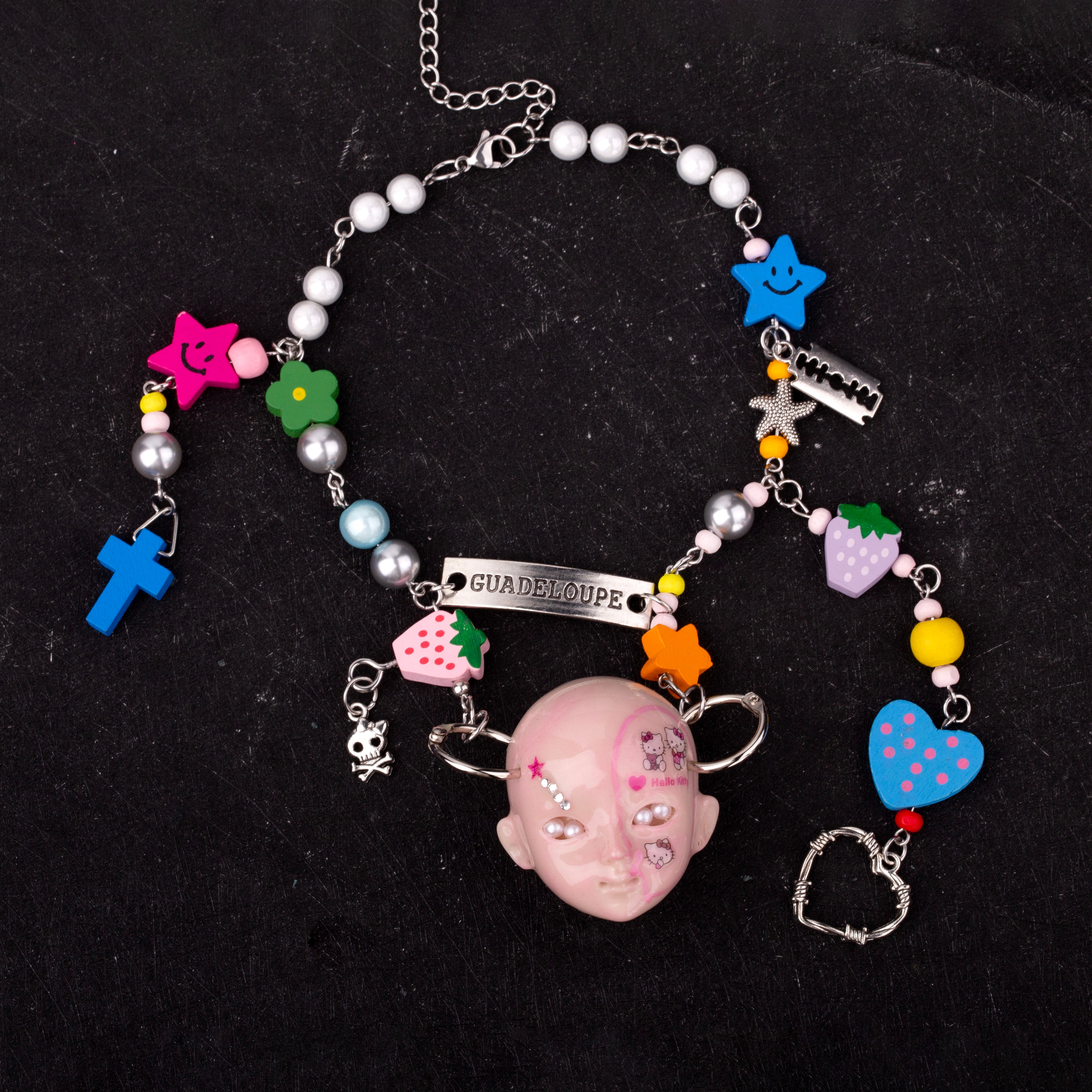 Dopamine Doll Head Necklace