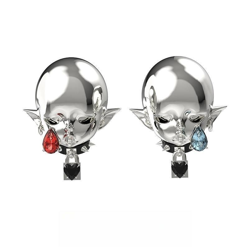 Elf Ear Teardrop Demon Earrings