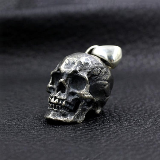 Big Skull Sterling Silver Pendant Sunro Raven