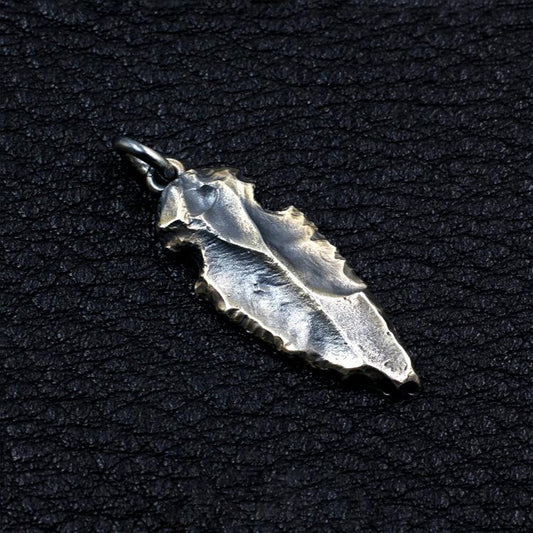 Spearhead Shaped Sterling Silver Pendant Sunro Raven