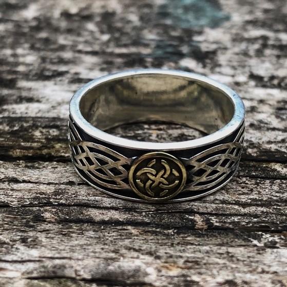 Norse Mythology Celtic Amulet Silver Ring Sunro Raven