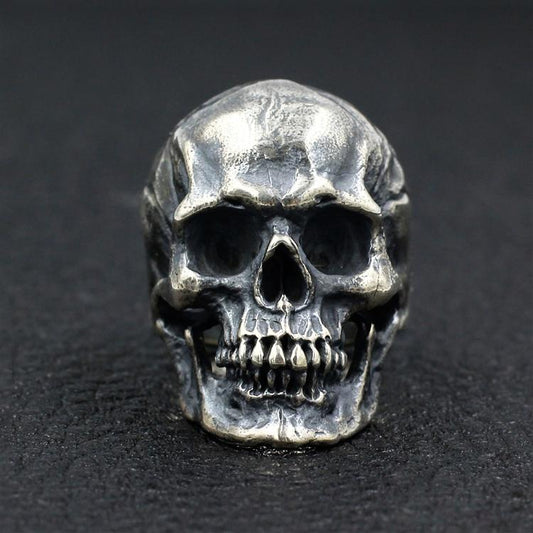 Vintage Skull Sterling Silver Ring Sunro Raven