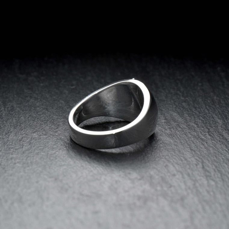 Lion Signet Silver Ring Sunro Raven