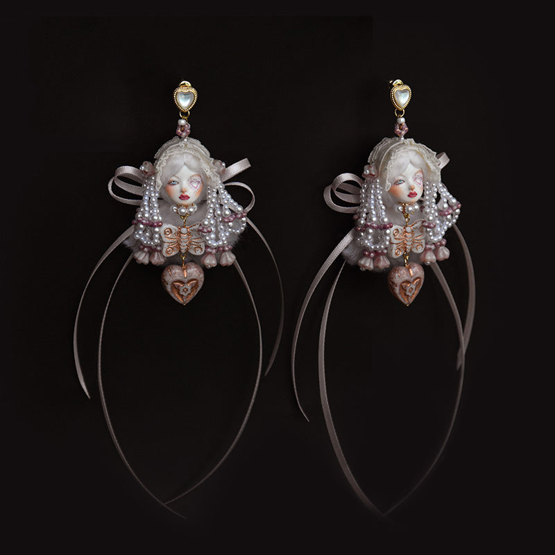 Original Handcrafted Lolita Doll Earrings