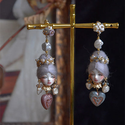Enchanting Baroque Salomé Doll Earrings