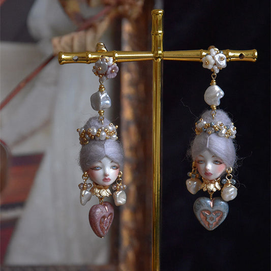 Enchanting Baroque Salomé Doll Earrings