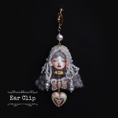 Handmade Vintage Lolita Doll Earrings