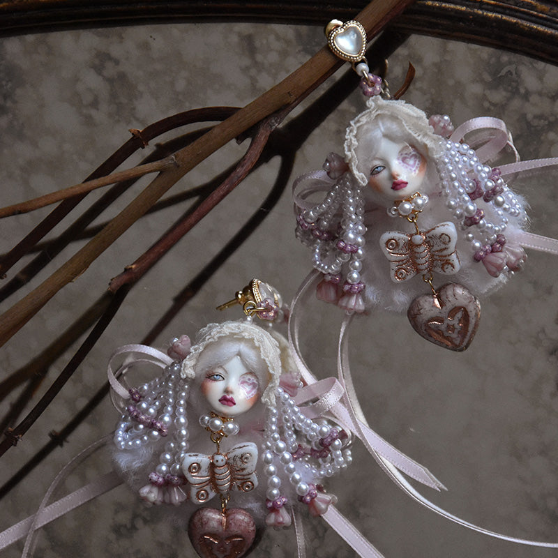 Original Handcrafted Lolita Doll Earrings