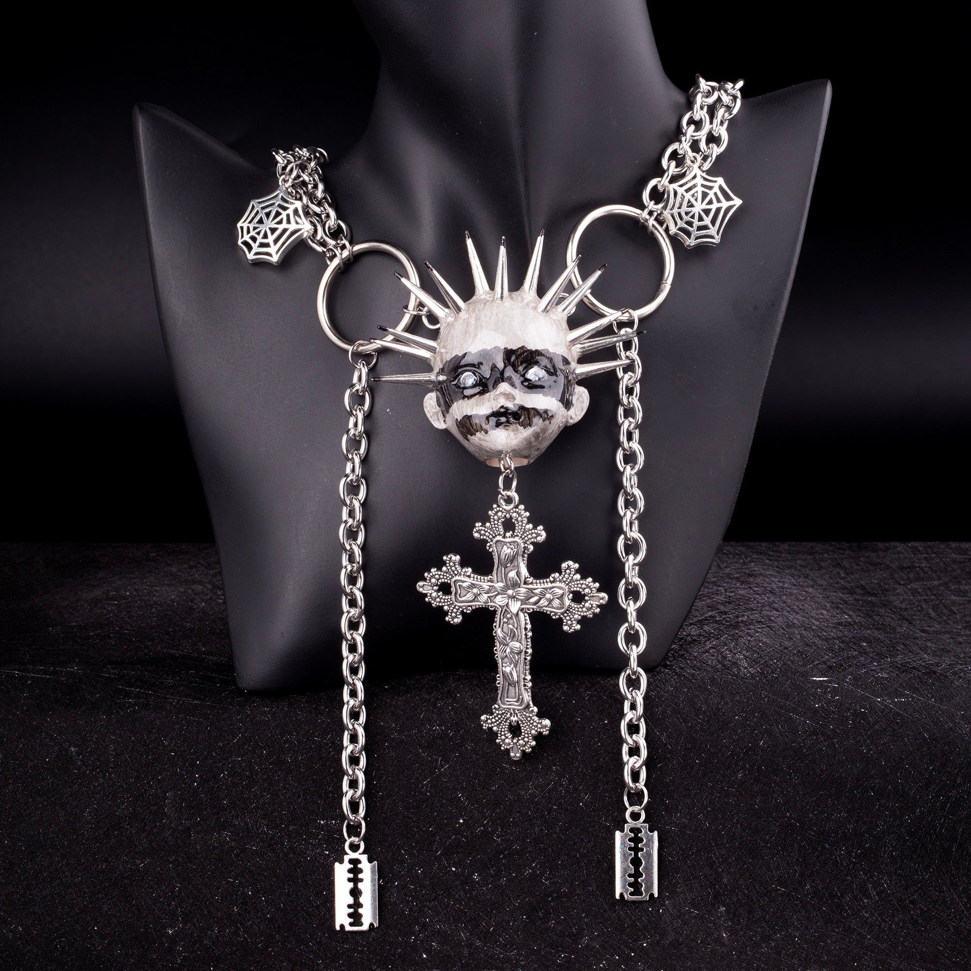 Gothic Punk Cross Necklace