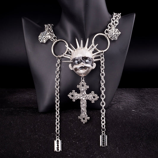 Gothic Punk Cross Necklace