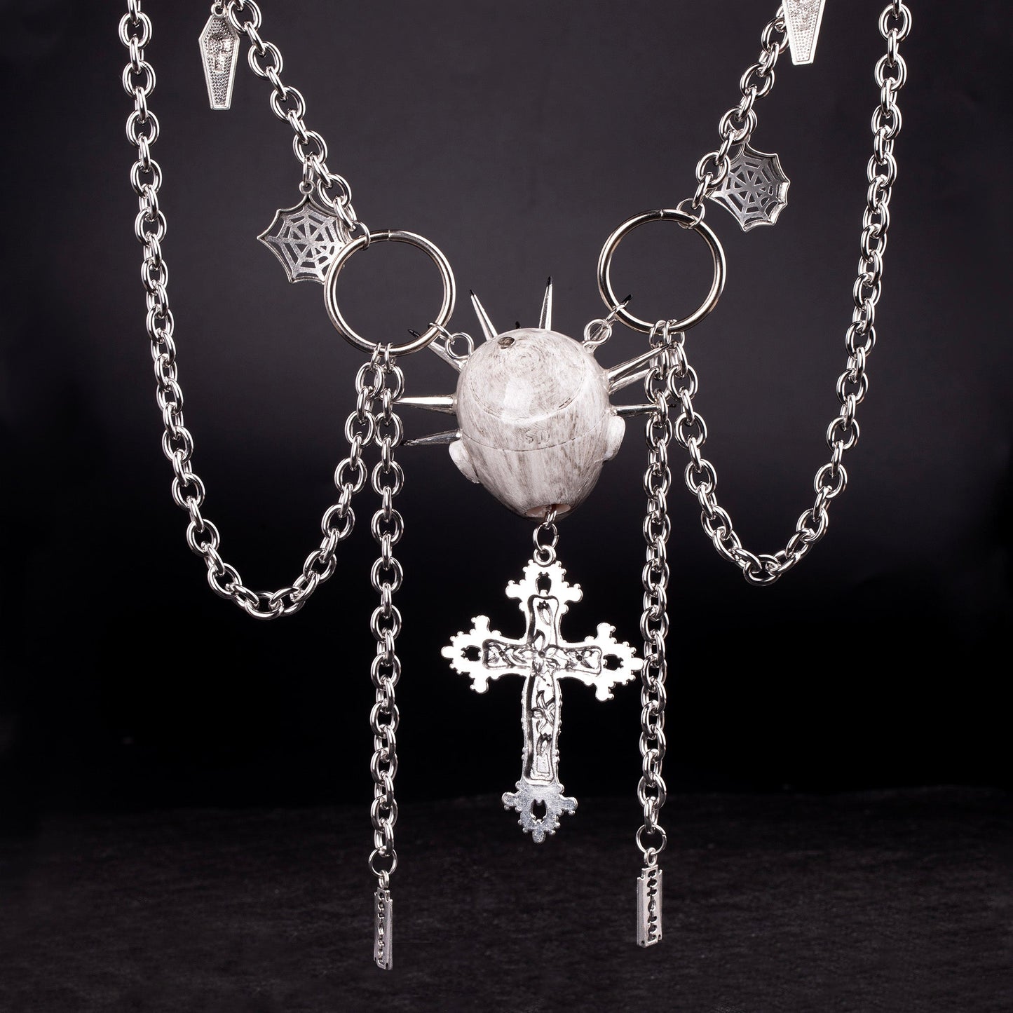 Gothic Punk Cross Necklace