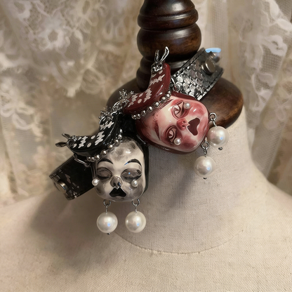 Twin Crying Bunnies Choker