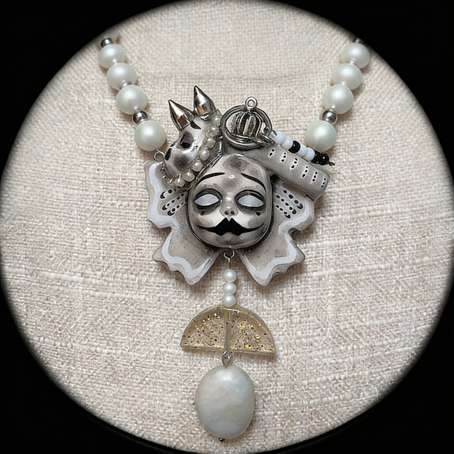 Silver Slumber Beast Necklace