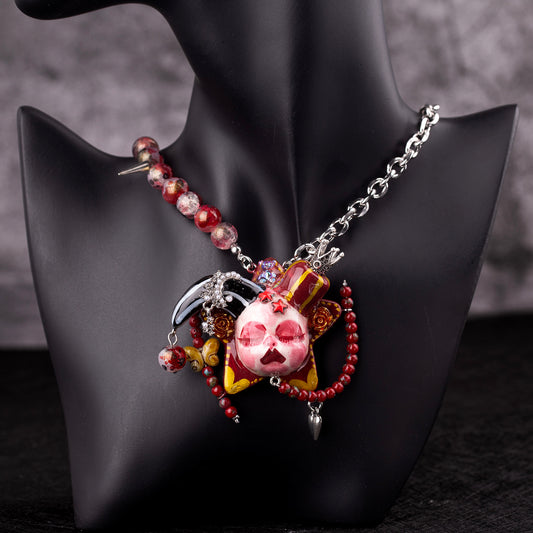 Crimson Circus Nightmare Necklace