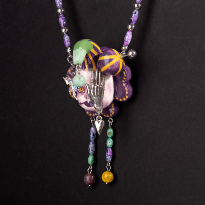 Dark Circus Clown Necklace