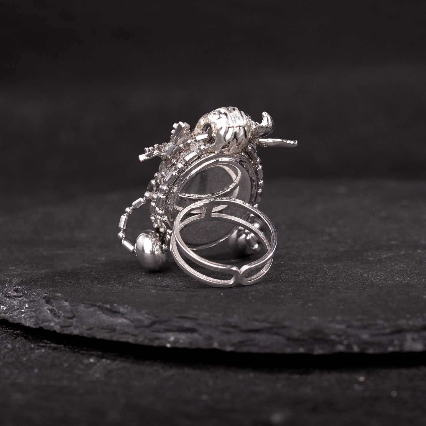 Skull Butterfly Bell Ring