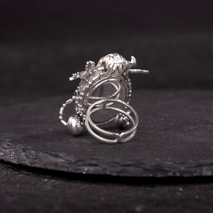 Skull Butterfly Bell Ring