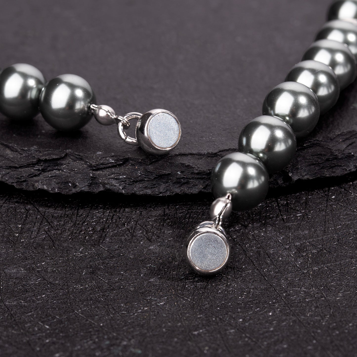 Black Spider Silver Wing Necklace