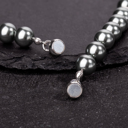 Black Spider Silver Wing Necklace