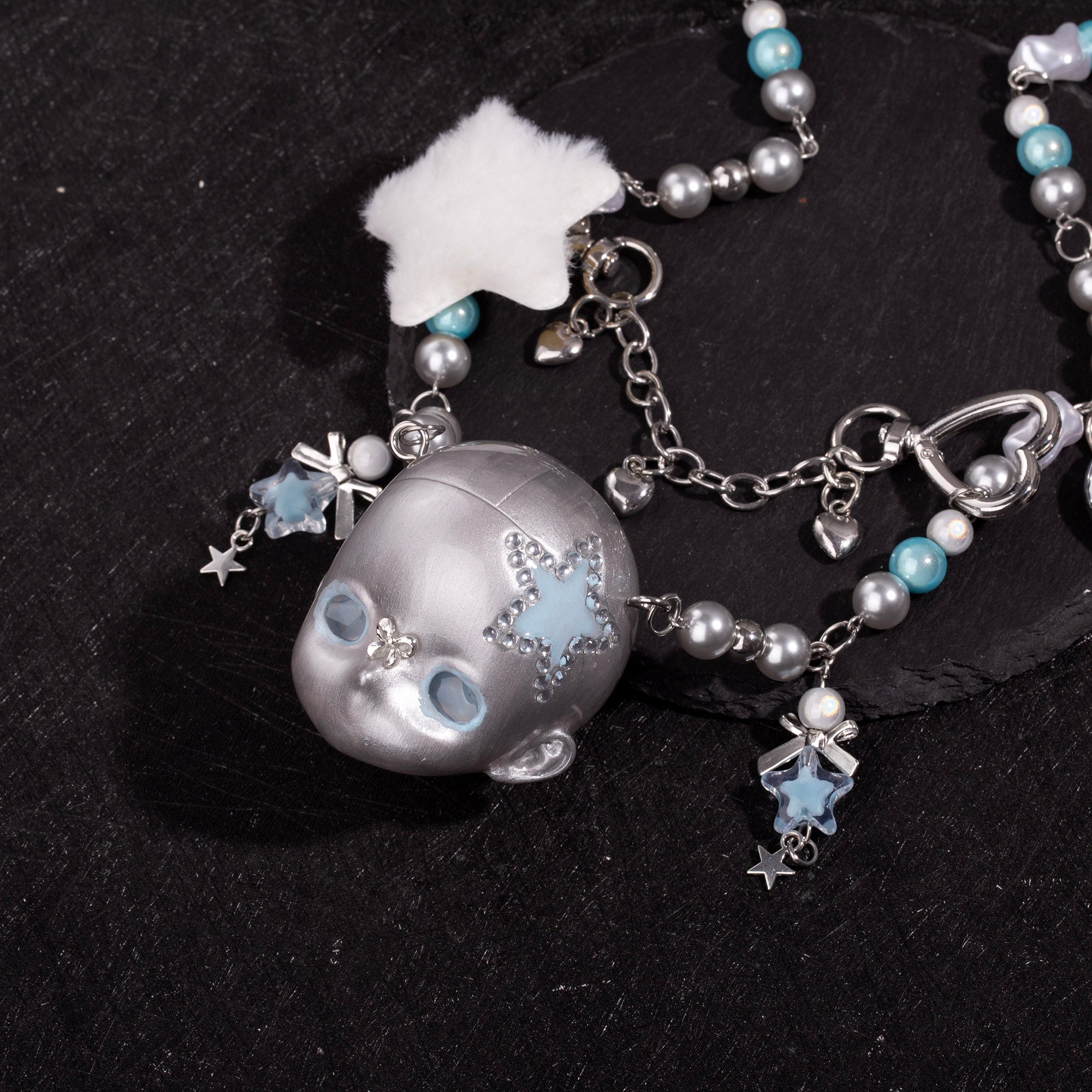 Y2k Dream Baby Head Necklace