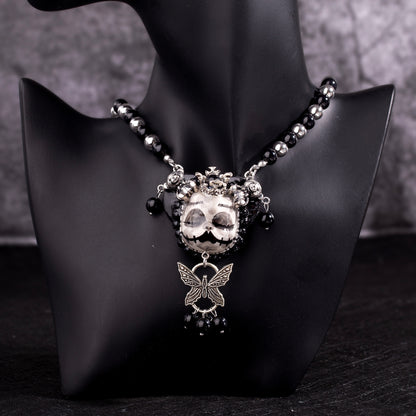 Butterfly Slumber Gothic Doll Necklace