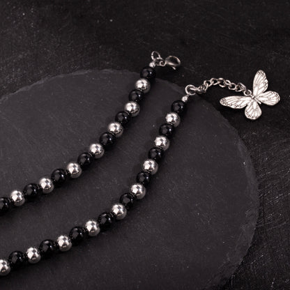 Butterfly Slumber Gothic Doll Necklace