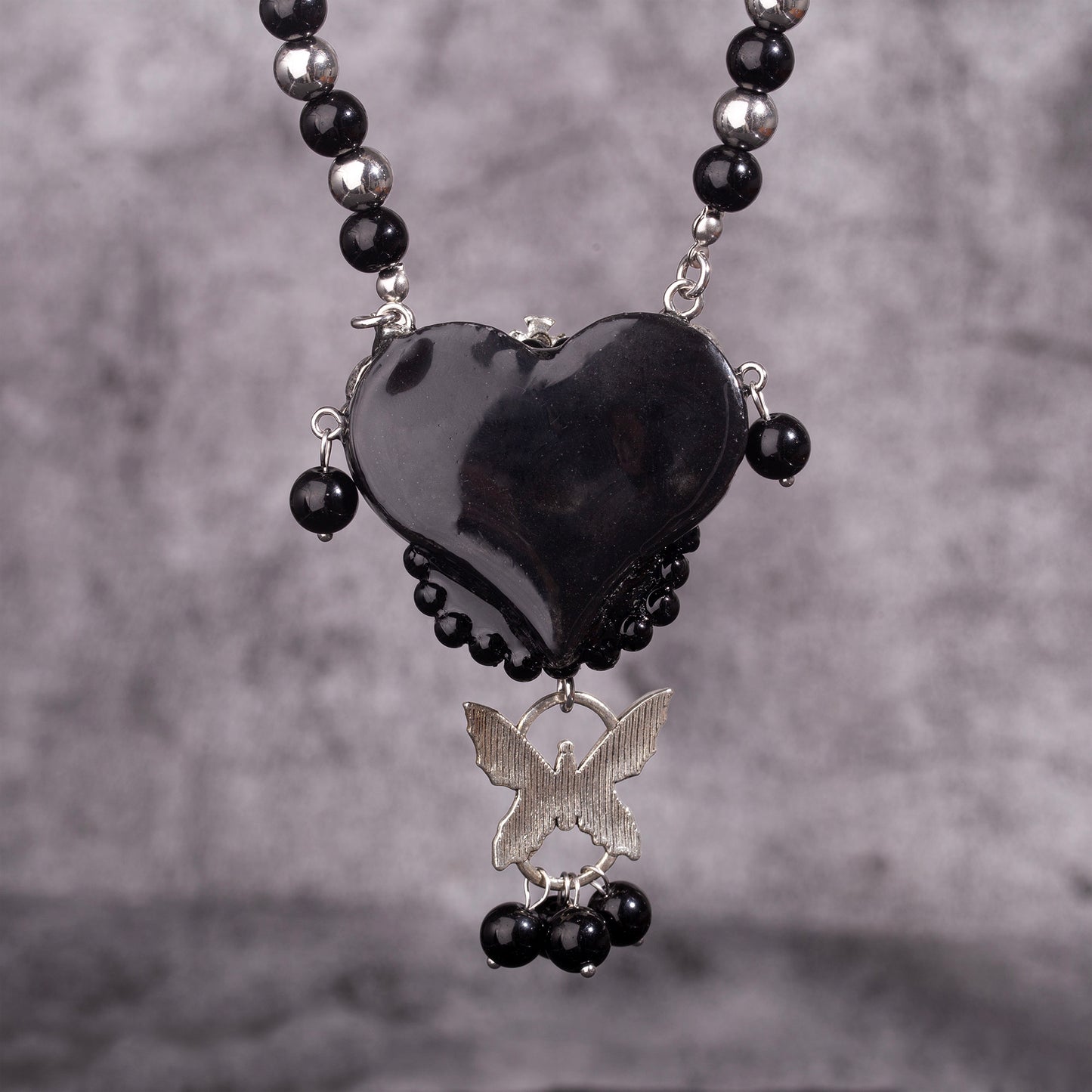 Butterfly Slumber Gothic Doll Necklace