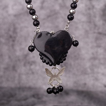 Butterfly Slumber Gothic Doll Necklace