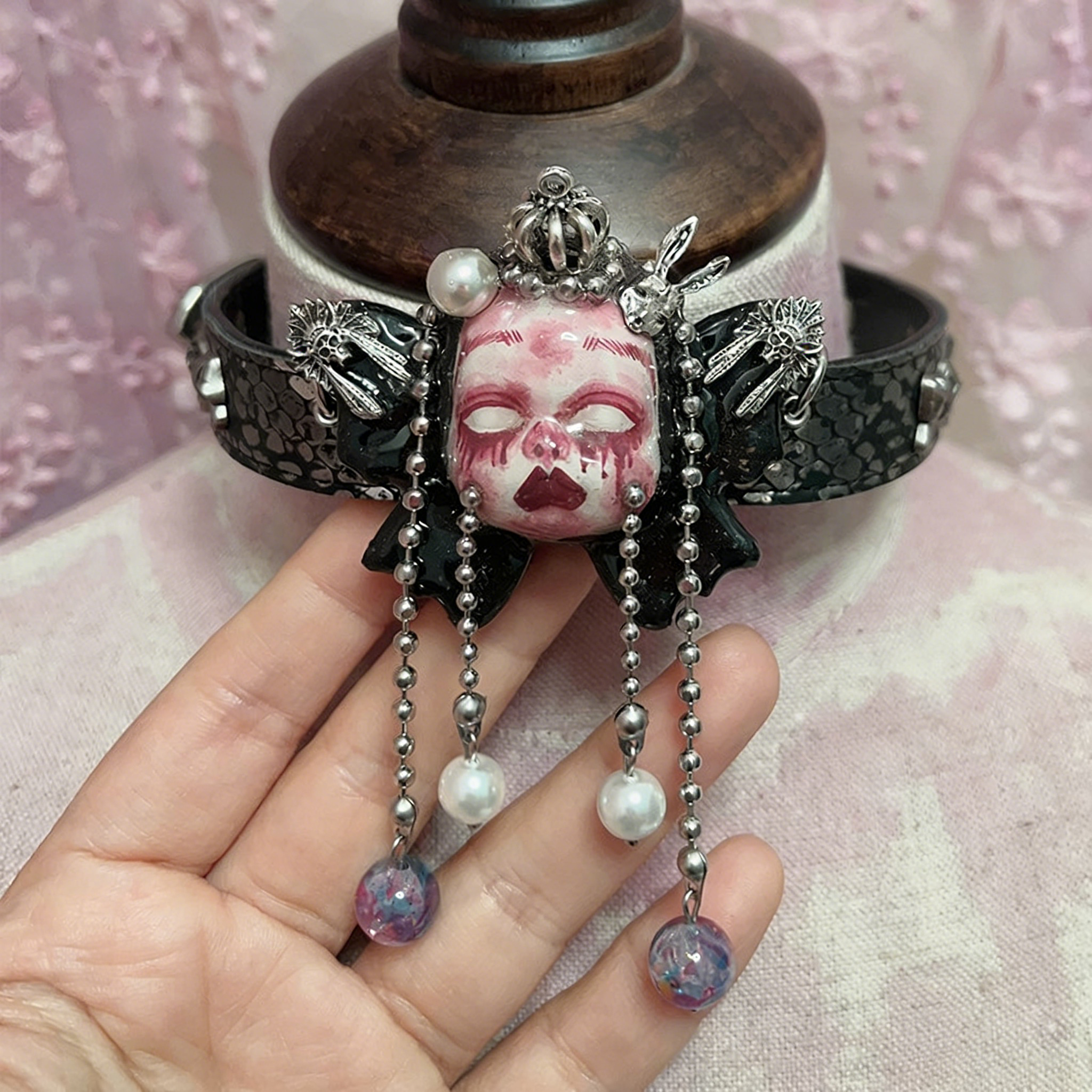 Butterfly Crown Tear Choker