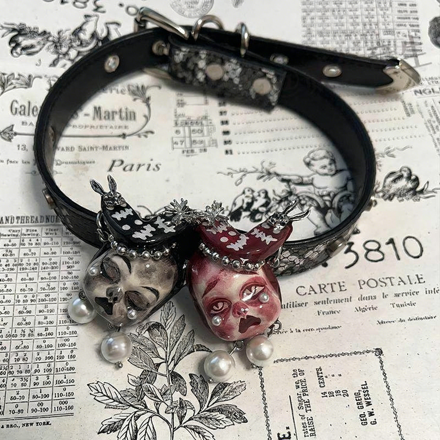 Twin Crying Bunnies Choker