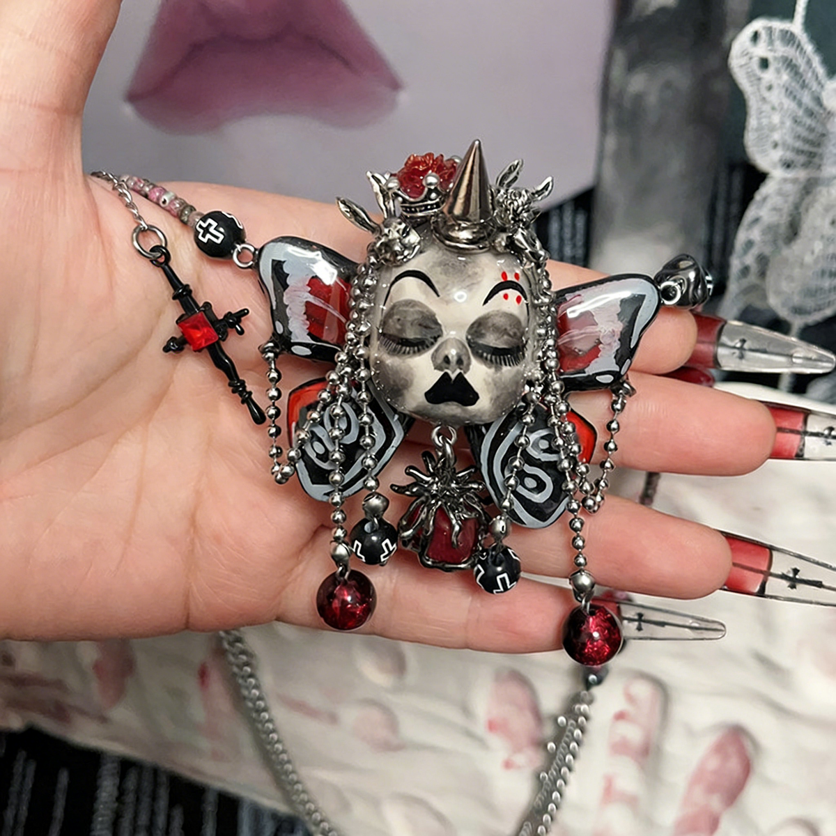 Dark Wing Slumber Demon Necklace