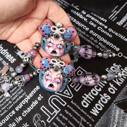Purple Illusion Twin Buns Bracelet