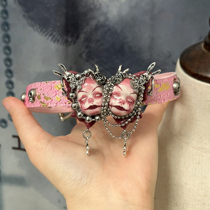 Pink Tears Twin Choker