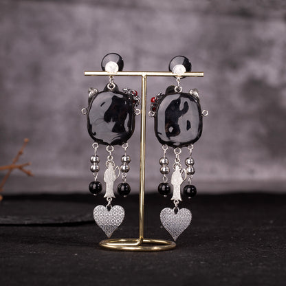 Unicorn Snake Heart Freak Baby Earrings