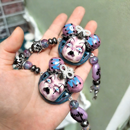 Purple Illusion Twin Buns Bracelet