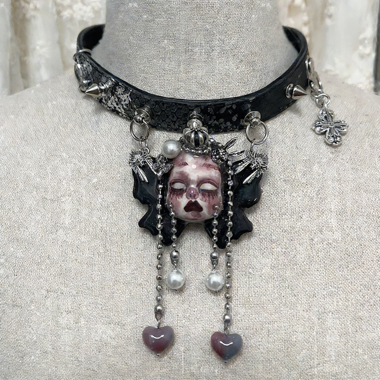 Butterfly Crown Tear Choker