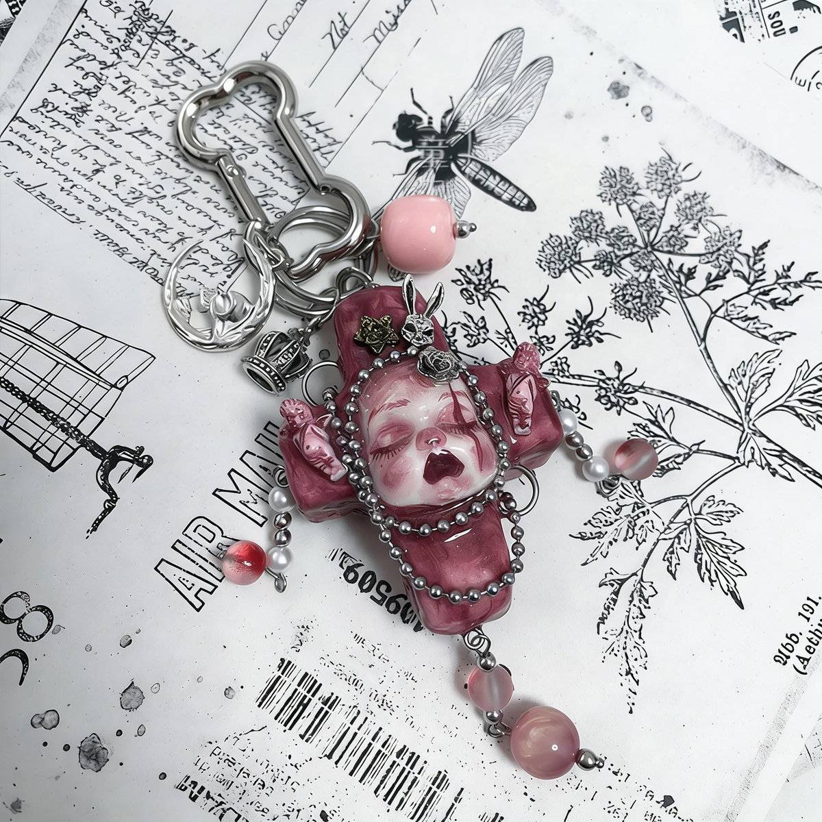 Gloomy Cross Baby Charm