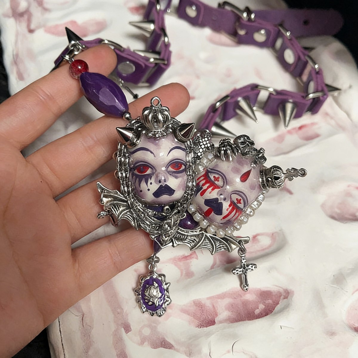 Purple Blood Twin Ritual Choker