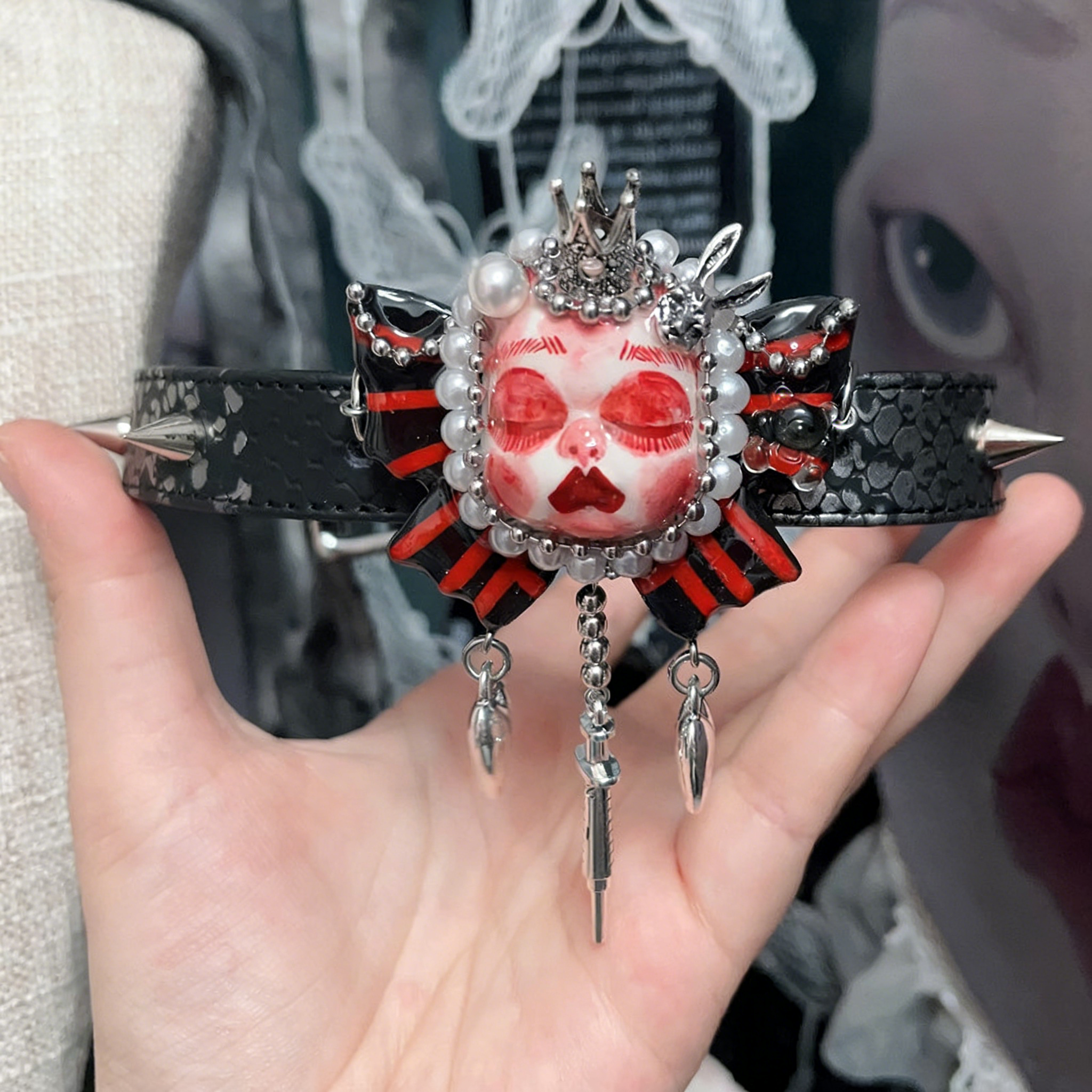 Handmade Dark Doll Necklace＆Choker