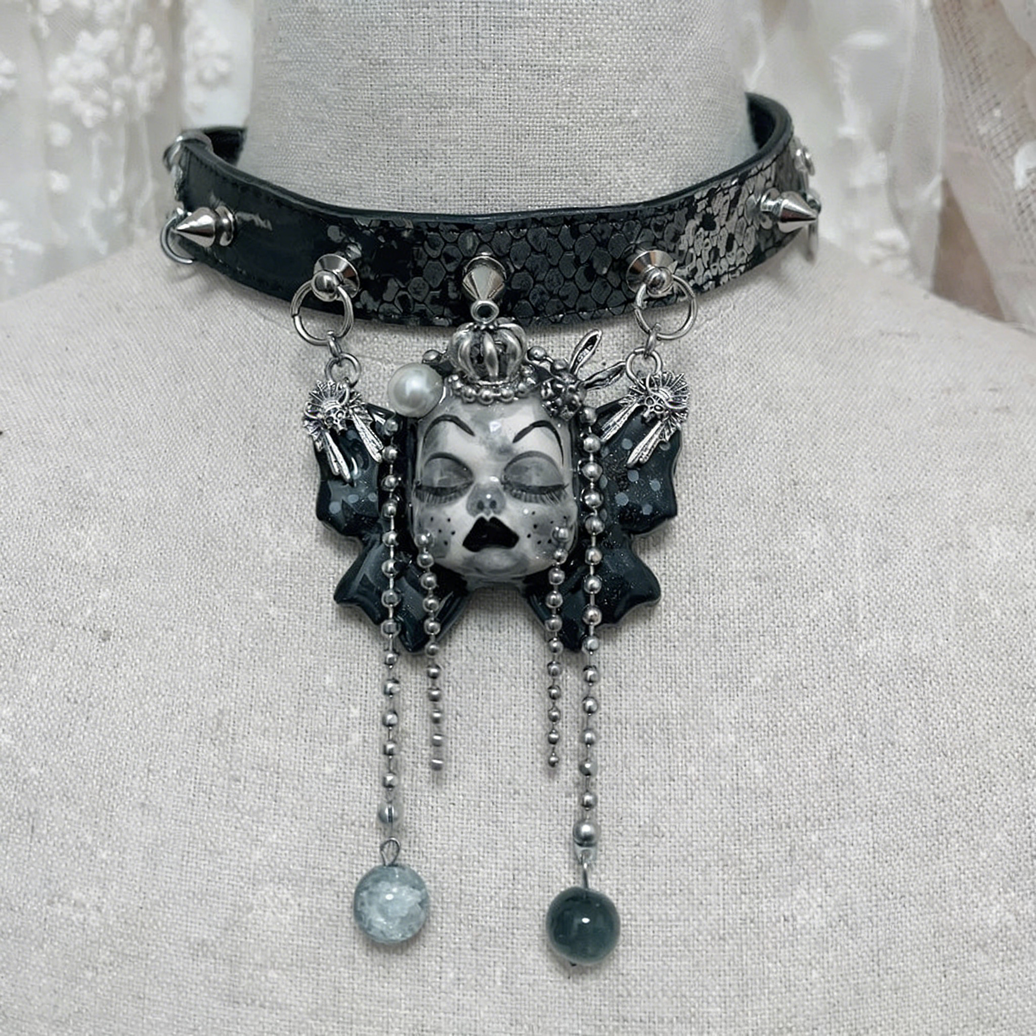 Butterfly Crown Tear Choker