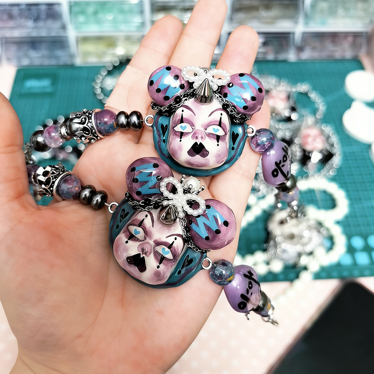 Purple Illusion Twin Buns Bracelet