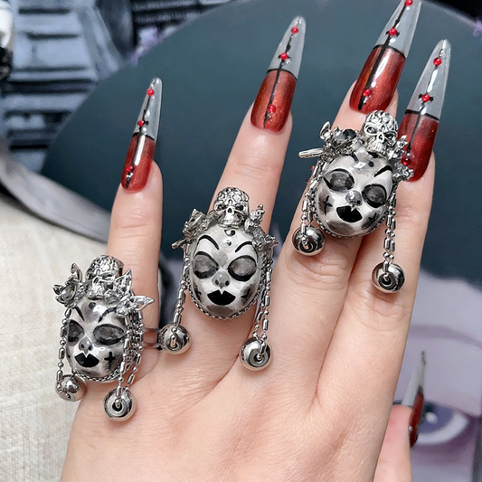 Skull Butterfly Bell Ring