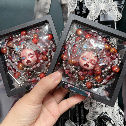 Crimson Doll Necklace