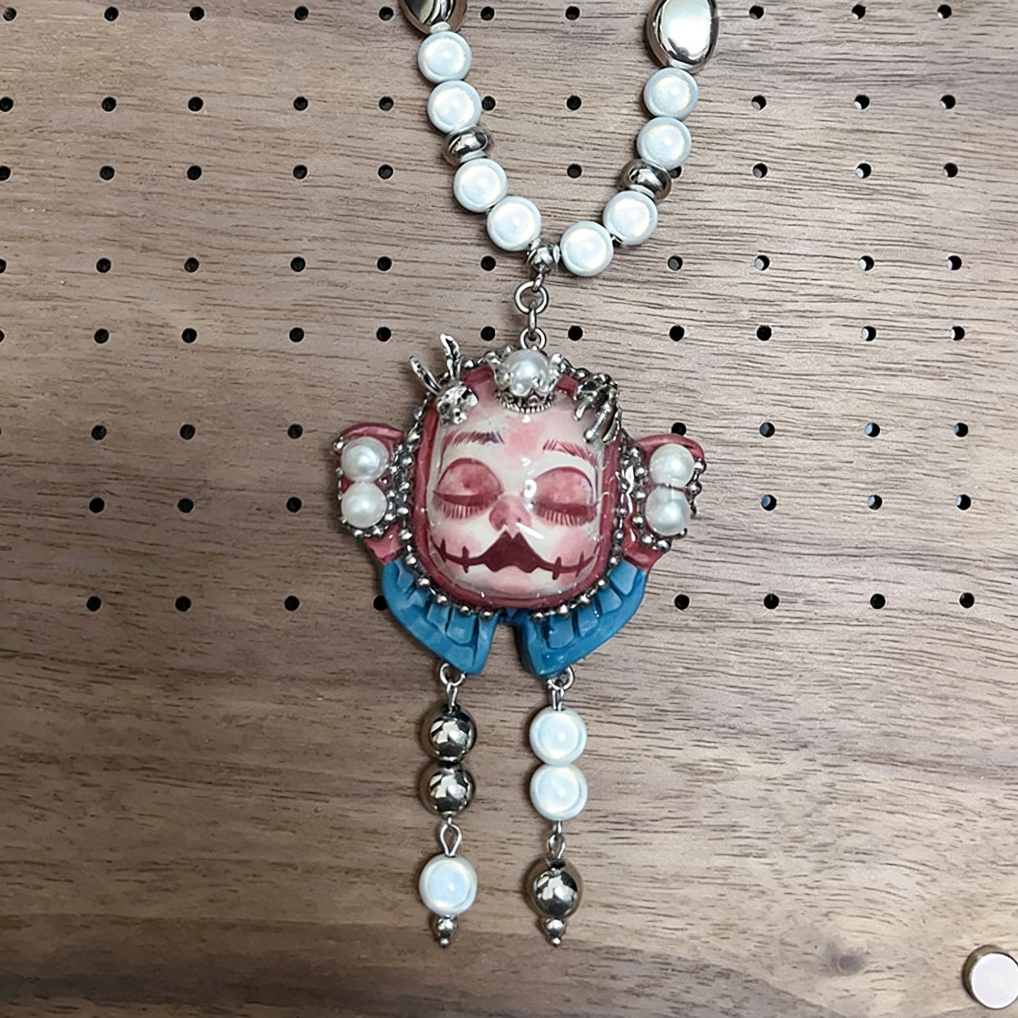 Blush Slumber Gothic Doll Necklace